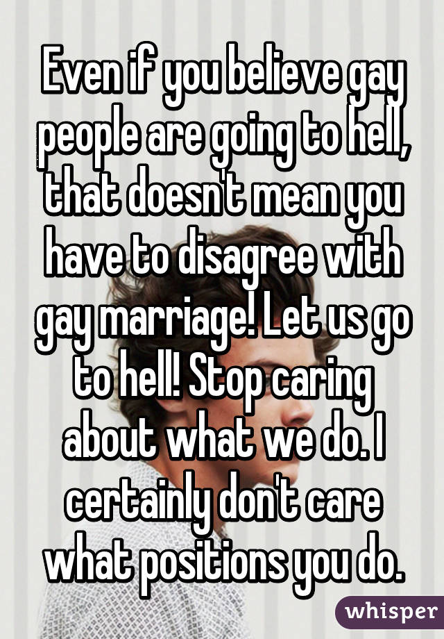 if your gay do you go to hell